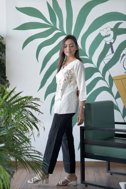 Delicate Floral Tunic