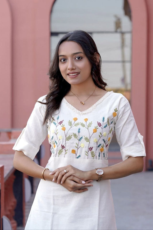 Embroidered Wildflower Dress