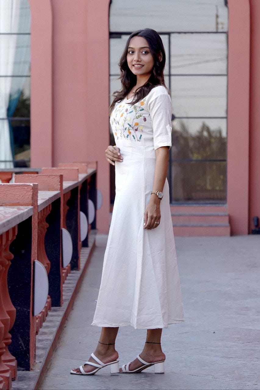 Embroidered Wildflower Dress